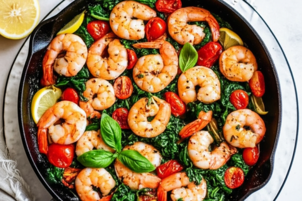 The Amalfi Coast Lemon Garlic Shrimp