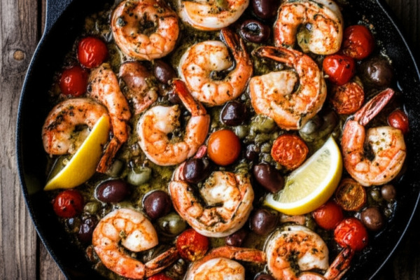 The Amalfi Sunset Shrimp Sizzle