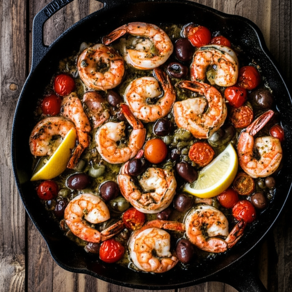 The Amalfi Sunset Shrimp Sizzle