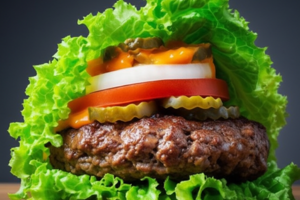 Juicy Paleo Angus Burger (Lettuce Wrapped)