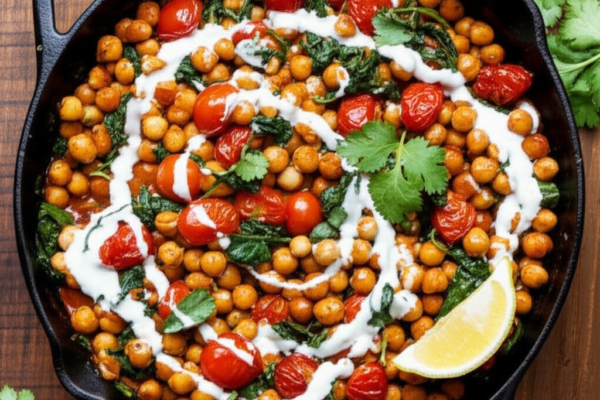 The Casablanca Sunset Chickpea Skillet