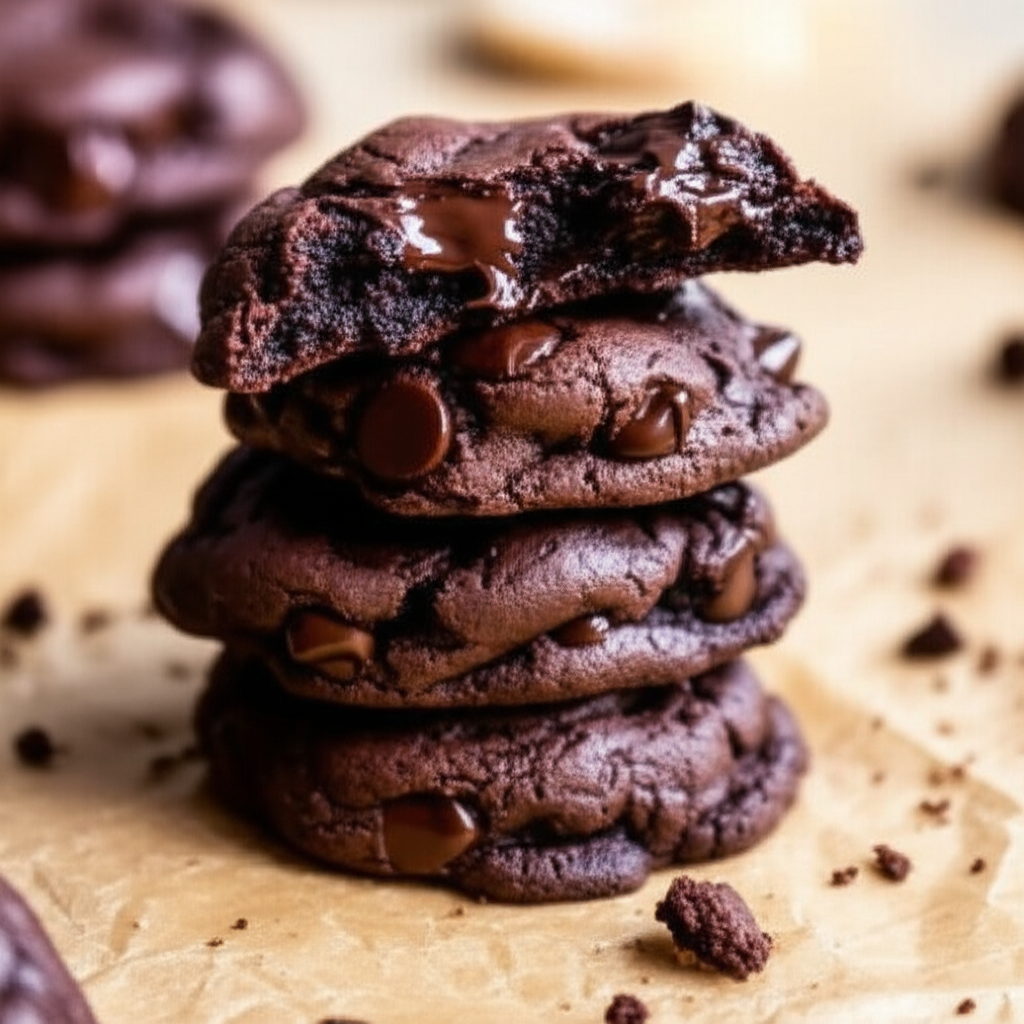 Double Chocolate Chip Cookies