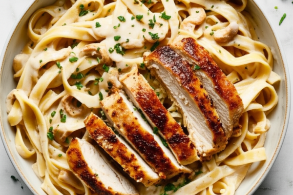 Creamy Cashew Chicken Alfredo