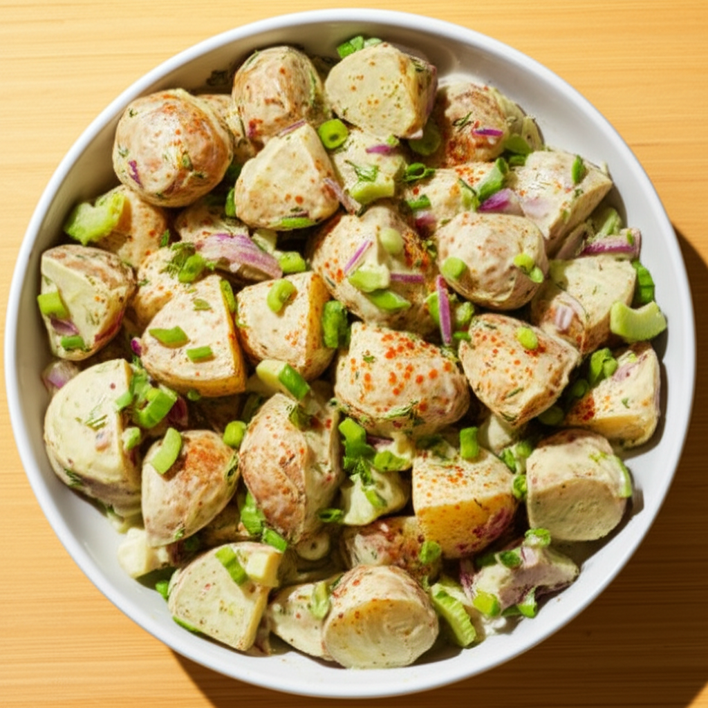 Creamy Cashew Summer Potato Salad (Allergen-Free)