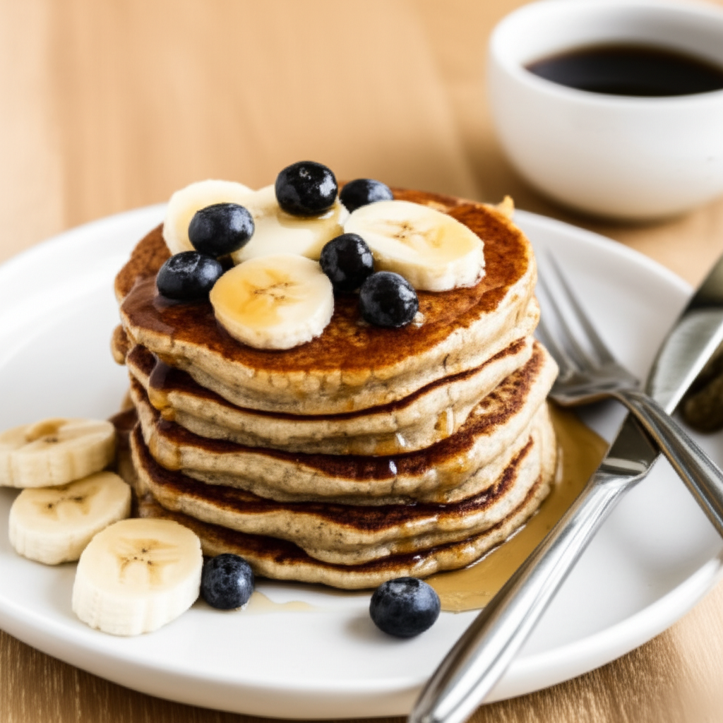 Easy Stovetop Banana Oat Pancakes (Gluten-Free)