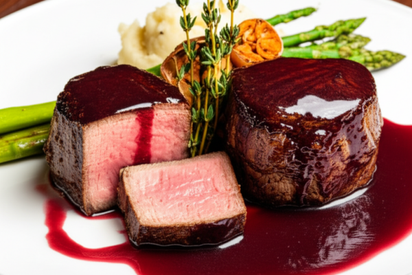 Filet Mignon with Red Wine Reduction