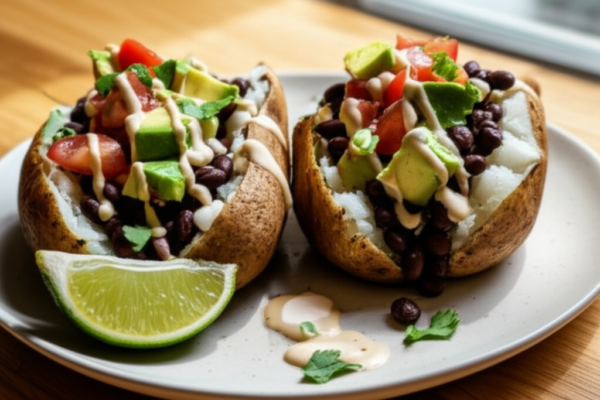 Fully Loaded Fiesta Baked Potatoes