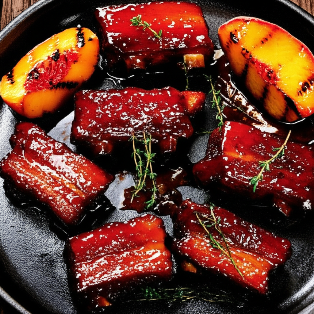 The Georgia Peach Pit Pork Belly Burnt Ends