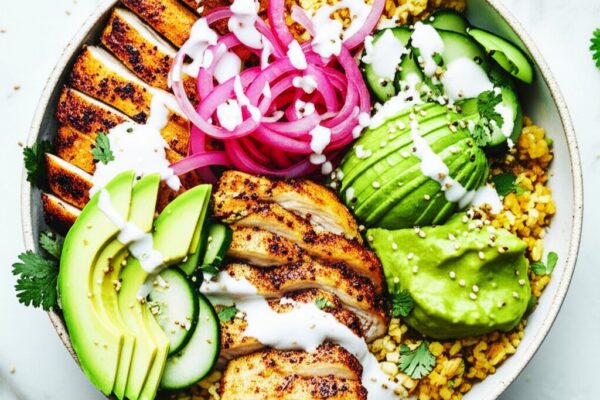 The Golden Nomad Turmeric Chicken Bowl