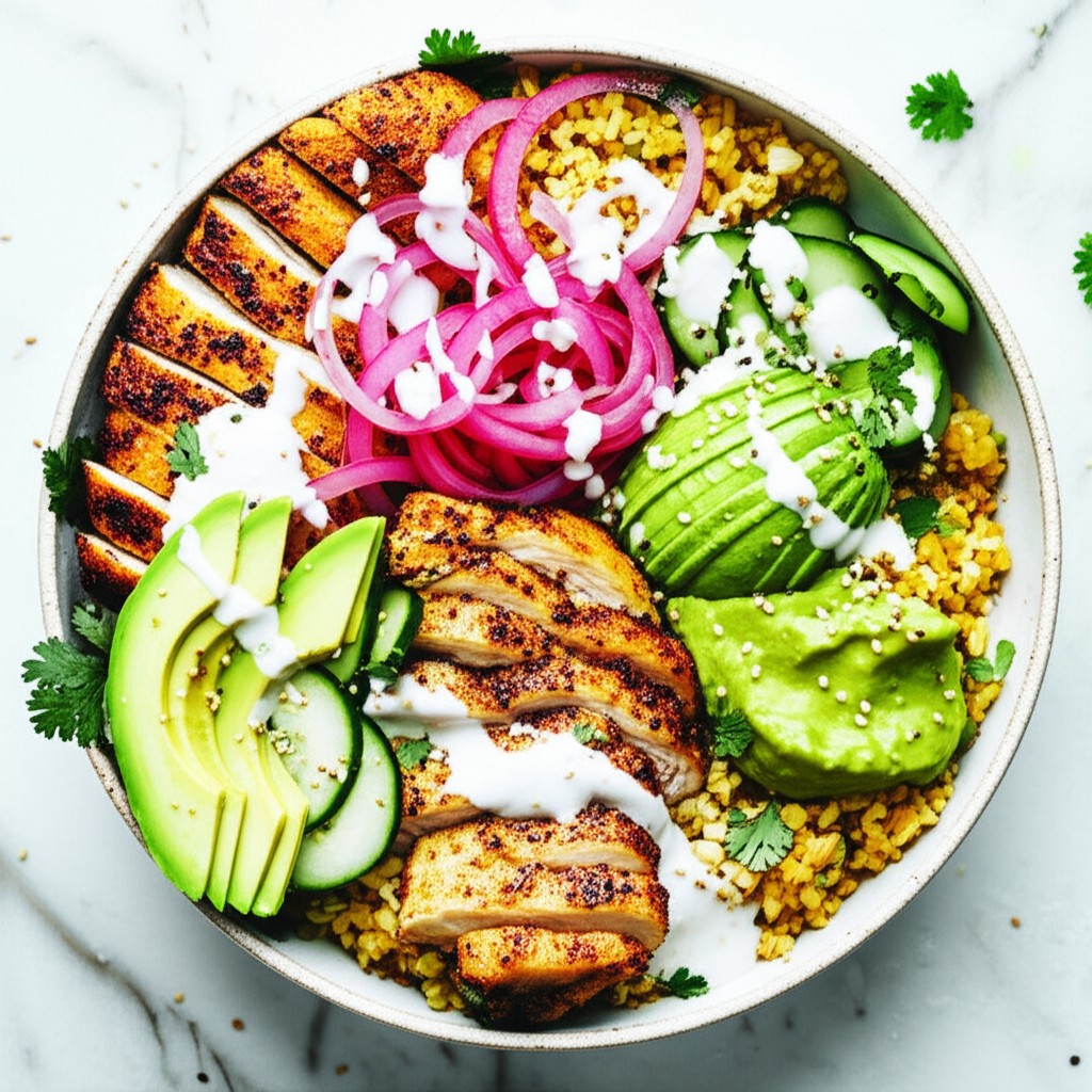 The Golden Nomad Turmeric Chicken Bowl