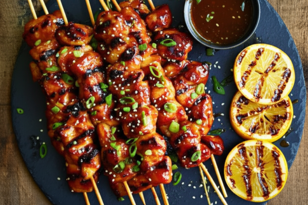 The Hallelujah Honey-Bourbon Chicken Skewers