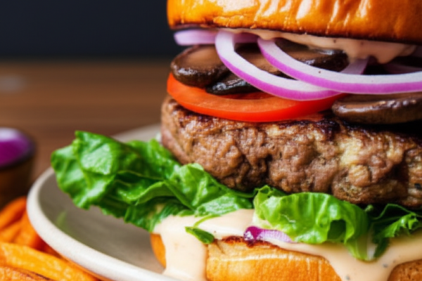 Hearty Mushroom & Oat Burger