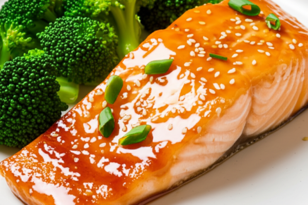 Honey Garlic Salmon with Roasted Vegetables