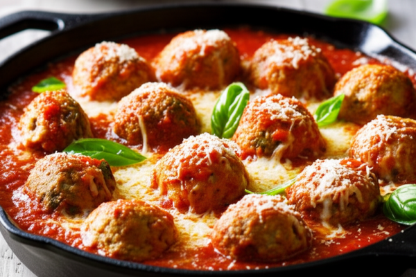 Italian Turkey Meatballs in Marinara