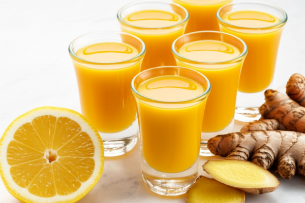 Lemon Ginger Turmeric Wellness Shots