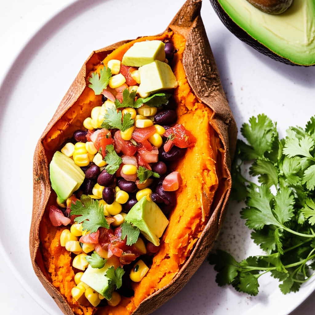 Loaded Tex-Mex Sweet Potato