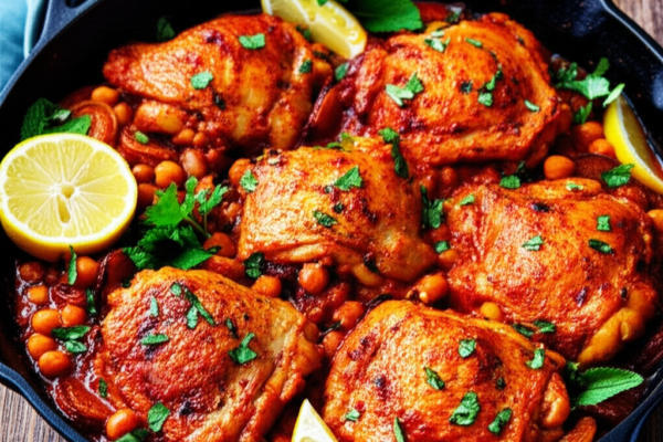 The Marrakech Moonrise Harissa Chicken Skillet
