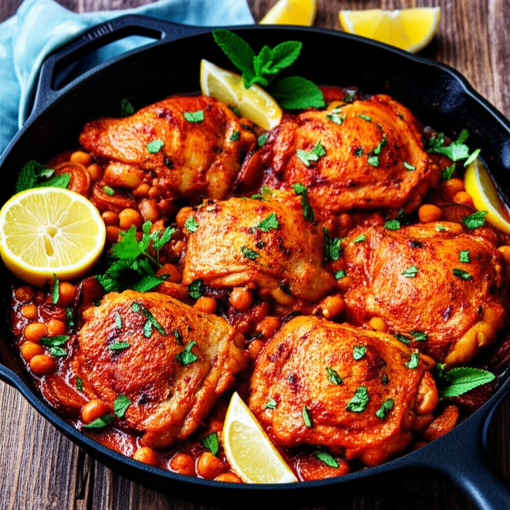 The Marrakech Moonrise Harissa Chicken Skillet
