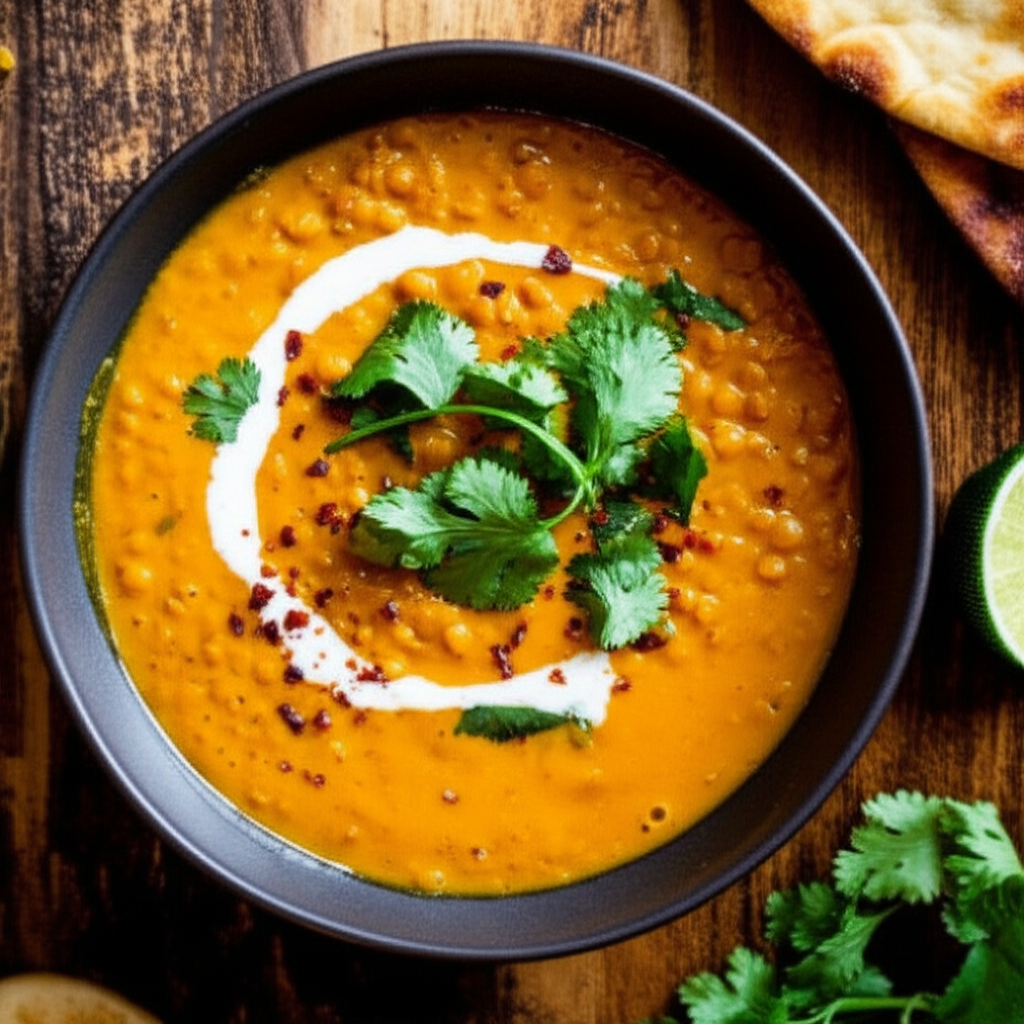 One-Pot Creamy Coconut Lentil Curry (Vegan)