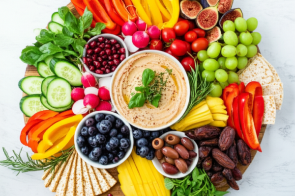 Plant-Based Charcuterie Board (Low-Fat, Allergen-Free)