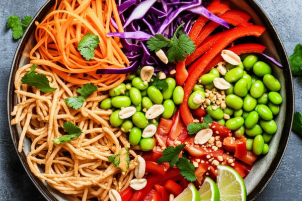 The Sunset Pier Peanut Noodle Bowl