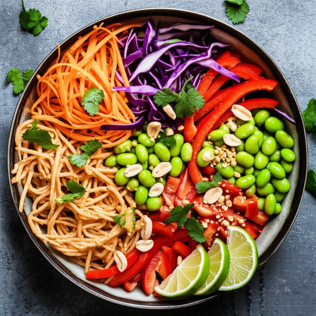 The Sunset Pier Peanut Noodle Bowl