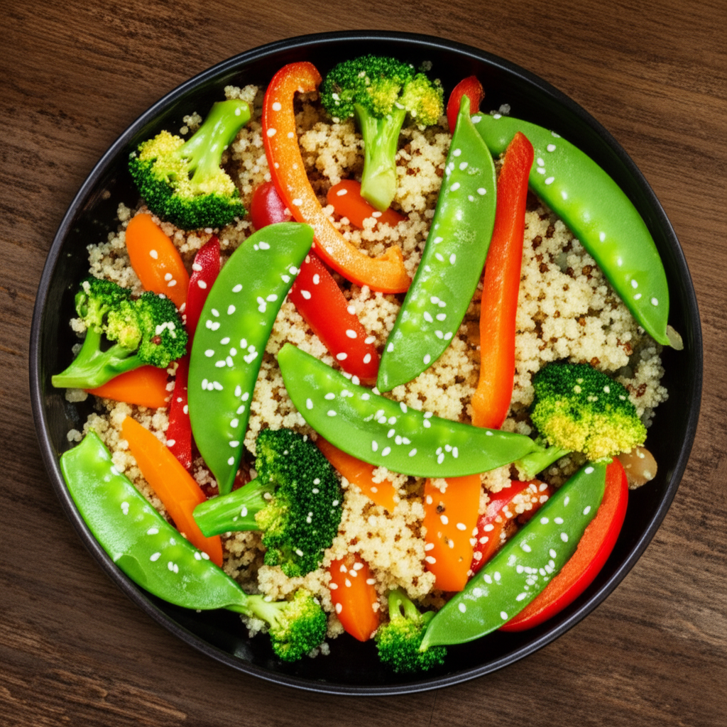 Quick Quinoa Veggie Stir Fry