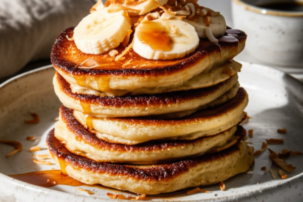 Rise & Shine Coconut Banana Pancakes