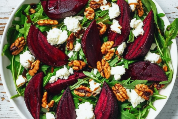 Roasted Beet and Arugula Salad