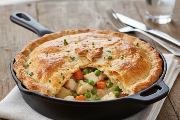 The Rustic Skillet Chicken Pot Pie