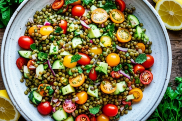 The Sparkling Emerald Lentil Salad