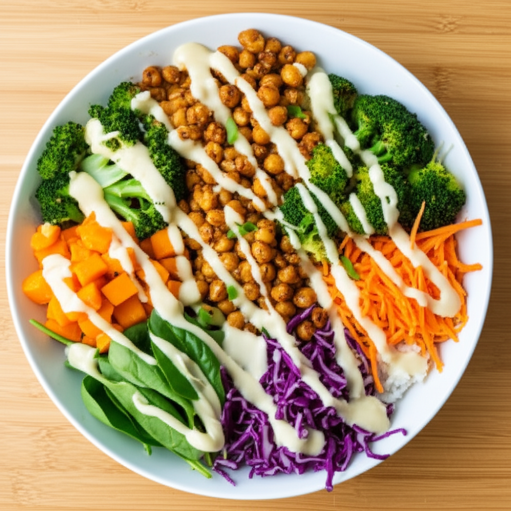 The Everything Bowl with Creamy Cashew Drizzle