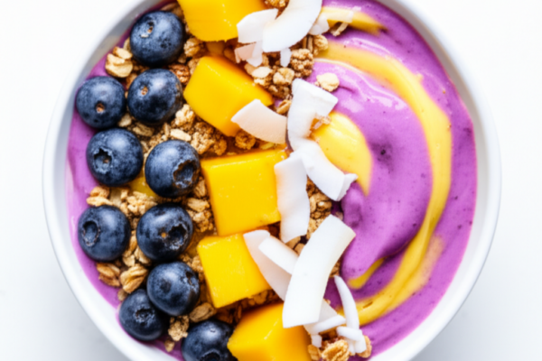 Tropical Mango Blueberry Nice Cream