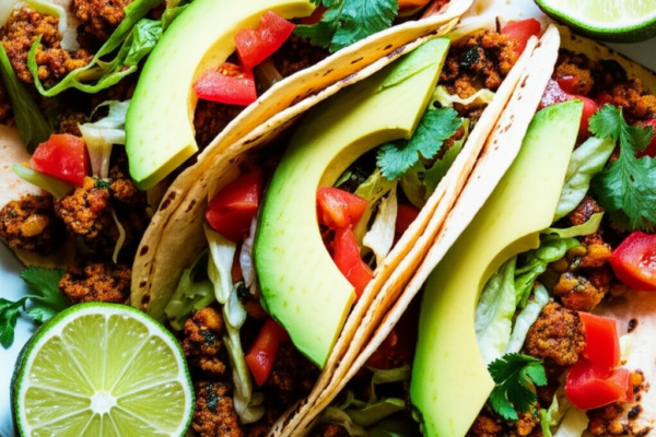 Vegan Tacos with Walnut Meat