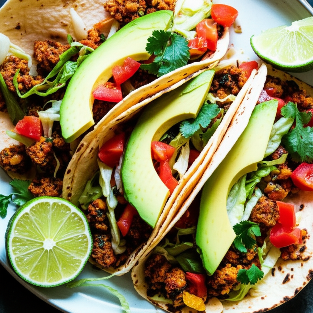Vegan Tacos with Walnut Meat