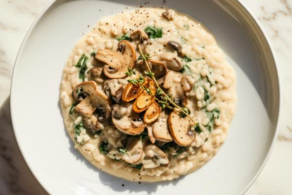 Velvet Coconut Mushroom Risotto