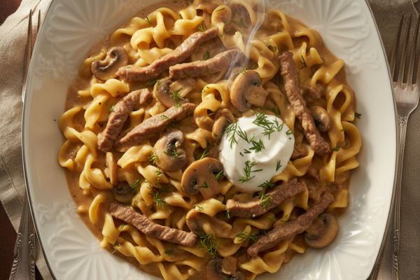 The Velvet Thunder Beef Stroganoff