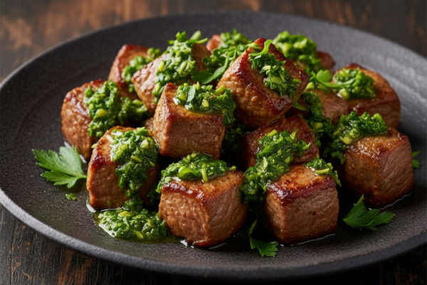 10-Minute Chimichurri Steak Bites