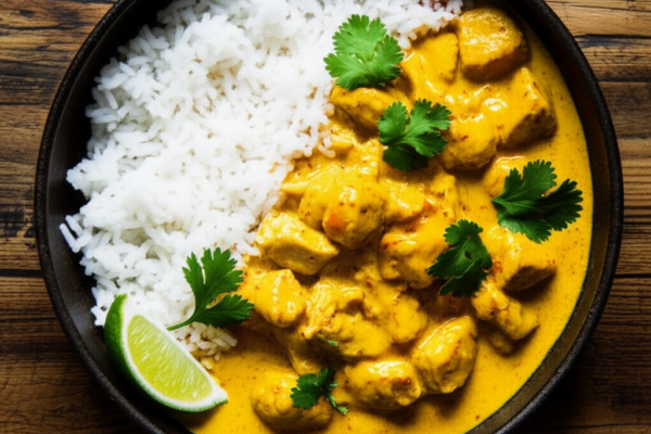 15-Minute Coconut Curry Chicken Bowl