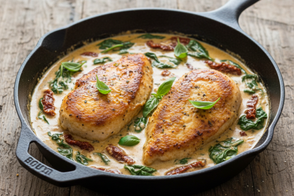 15-Minute Creamy Tuscan Chicken Skillet