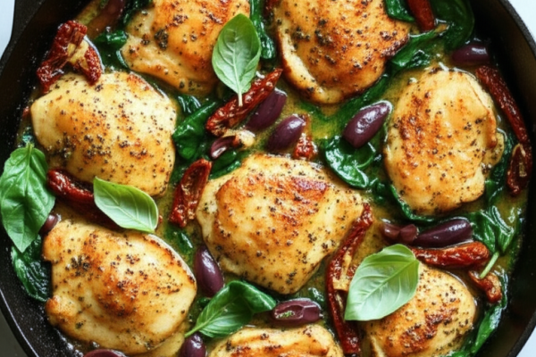 15-Minute Lemon Garlic Chicken Skillet (One Pan!)