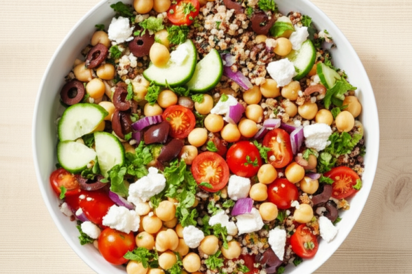 15-Minute Mediterranean Chickpea Bowl
