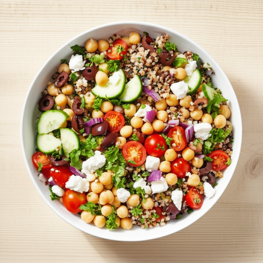 15-Minute Mediterranean Chickpea Bowl