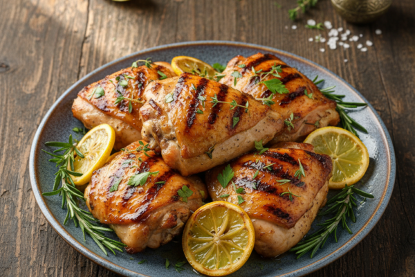 Easy Grilled Lemon Herb Chicken Thighs