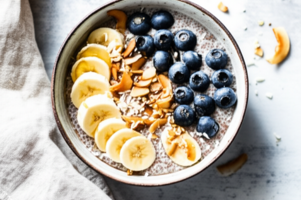 Easy Coconut Chia Pudding Breakfast Bowl