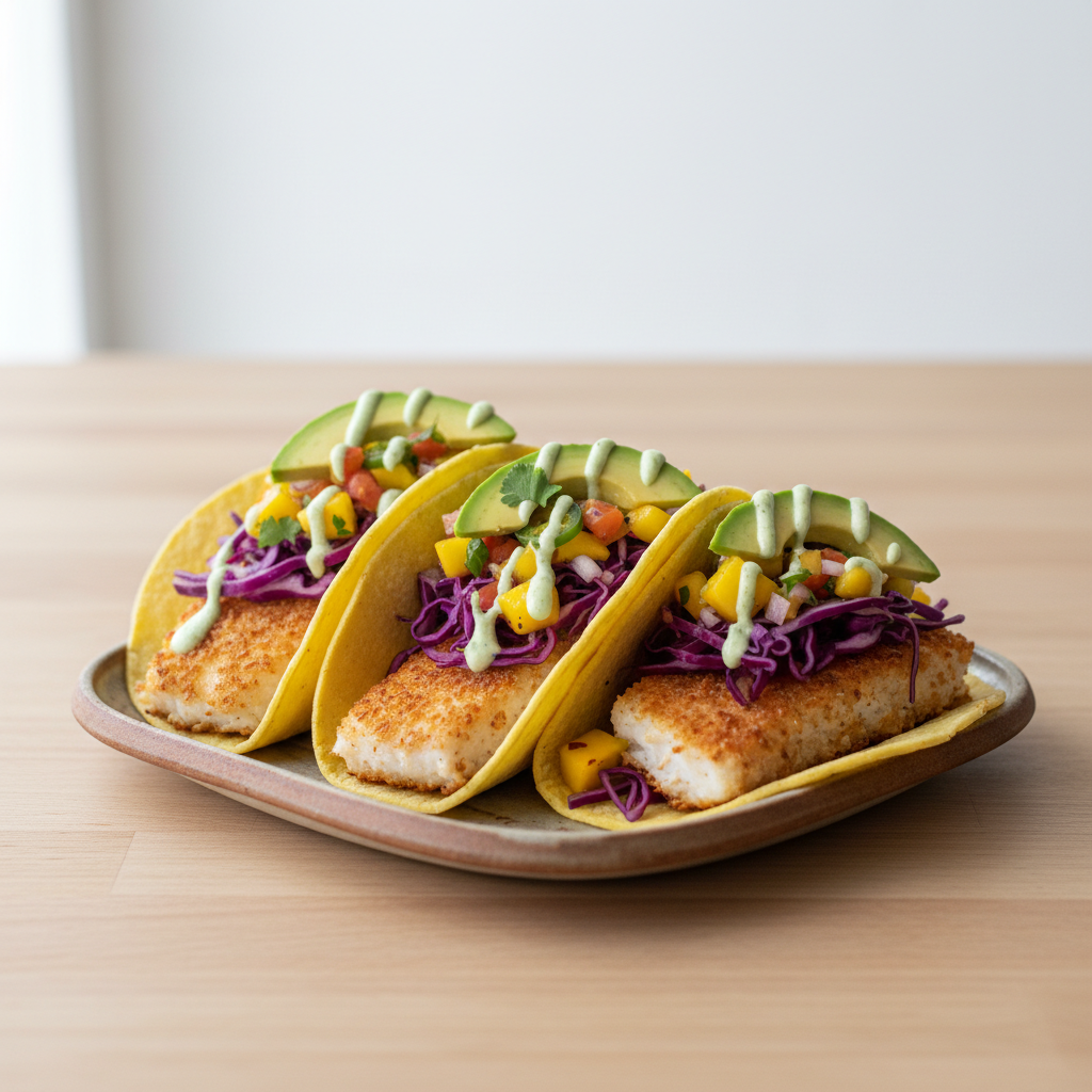 Gluten-Free Coconut Crusted Air Fryer Fish Tacos