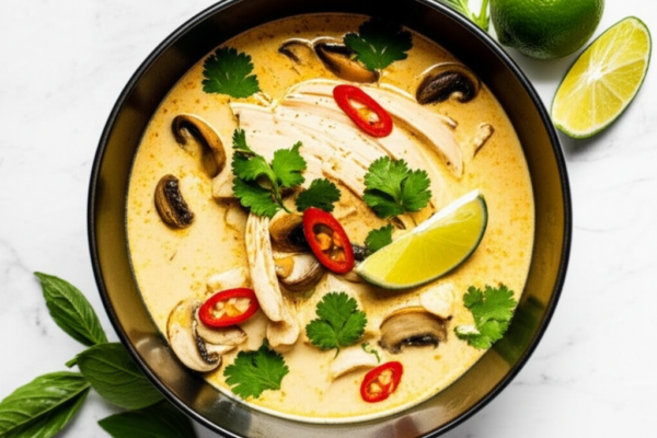 Creamy Thai Coconut Chicken Soup
