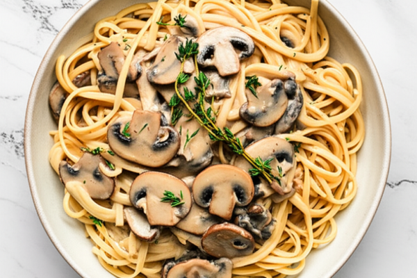 Creamy Vegan Mushroom Stroganoff
