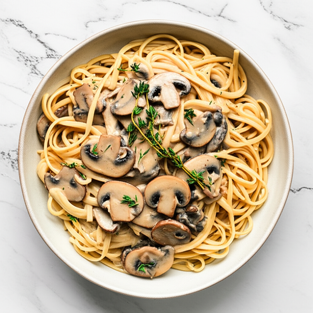 Creamy Vegan Mushroom Stroganoff