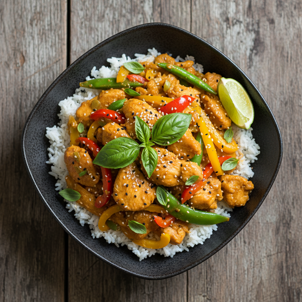 Easy Coconut Curry Chicken Stir-Fry